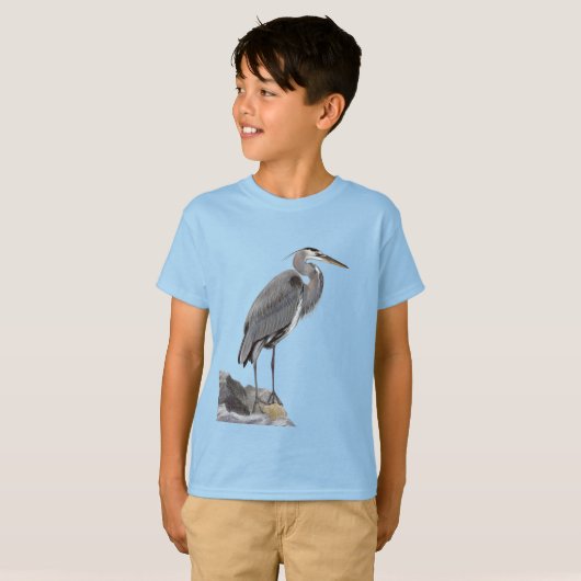 Great Blue Heron Tシャツ (正面フル)
