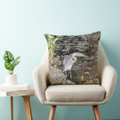 Great Blue Heron Throw Pillow クッション (椅子)
