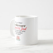 Great Bookkeeper Personalized Name Gift コーヒーマグカップ (正面左)