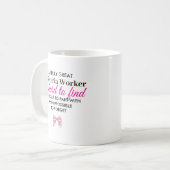 Great Cafeteria Worker Personalized Name Gift コーヒーマグカップ (正面左)