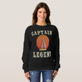 Great Captain Legend Sailing Apparel Sail Boat Ski スウェットシャツ (正面フル)