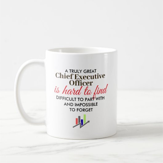 Great Chief Executive Officer Personalized Gift コーヒーマグカップ (左)