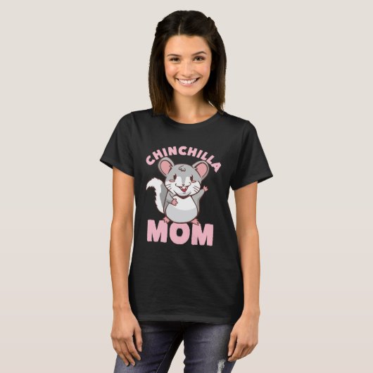 Great chinchilla mum for women tシャツ (正面フル)