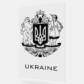 Great Coat of Arms of Ukraine Monochrome Fine Art アクリルサイン (傾斜)