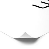 Great Coat of Arms of Ukraine Monochrome Fine Art ポスター (コーナー)