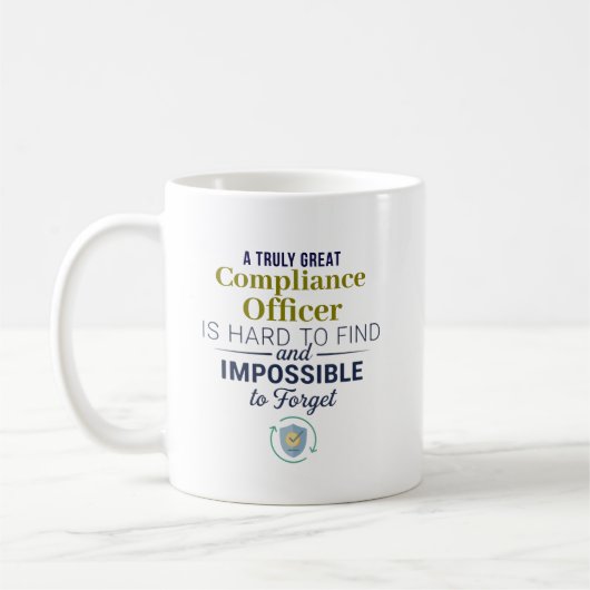 Great Compliance Officer Personalized Name Gift コーヒーマグカップ (左)