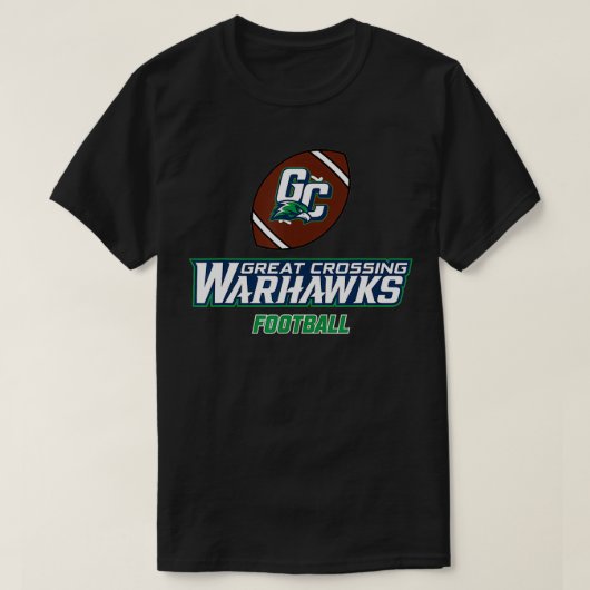 Great Crossing High School Warhawks Football  Tシャツ (デザイン正面)