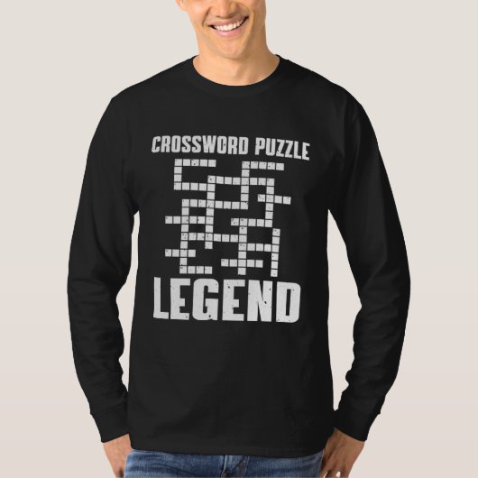 Great Crossword Puzzle Legend Costume Word Game Tシャツ (正面)