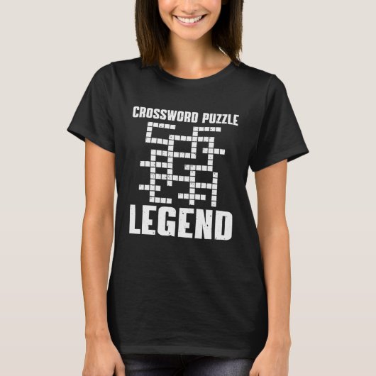 Great Crossword Puzzle Legend Costume Word Game Tシャツ (正面)