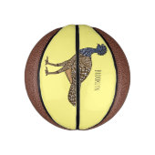 Great curassow bird cartoon illustration ミニバスケットボール (縦)