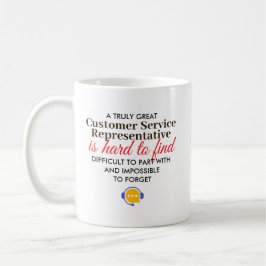 Great Customer Service Rep Personalized Name Gift コーヒーマグカップ