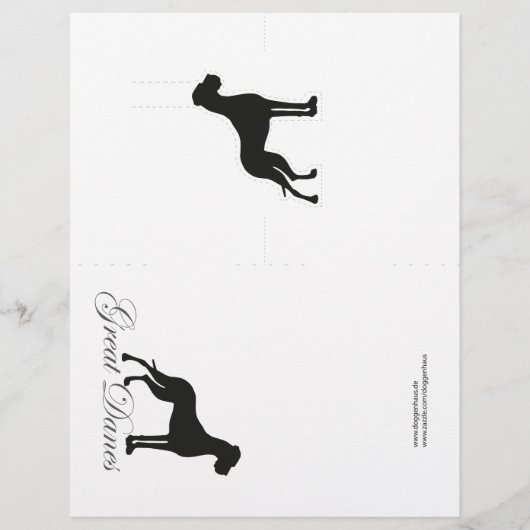 Great Daneのポップ・アートのカードのスペシャルアップ (正面)