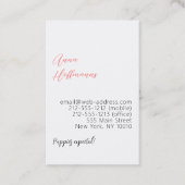 Great Daneの名刺 名刺 (裏面)