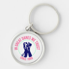 Great Daneを信頼する キーホルダー