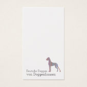Great Daneミニマル Business Card (正面)