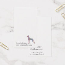 Great Daneミニマル Business Card