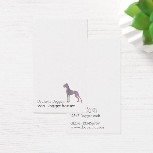 Great Daneミニマル Business Card (デスク)