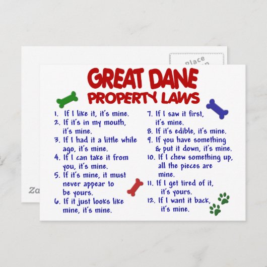 GREAT DANE財産法2 ポストカード (正面/裏面)
