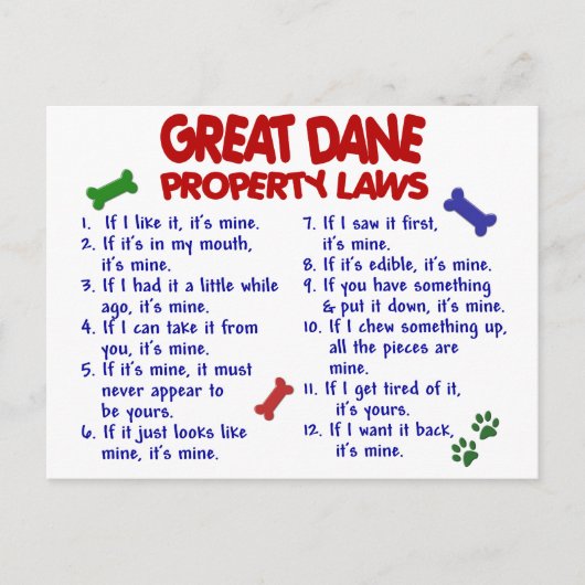 GREAT DANE財産法2 ポストカード (正面)