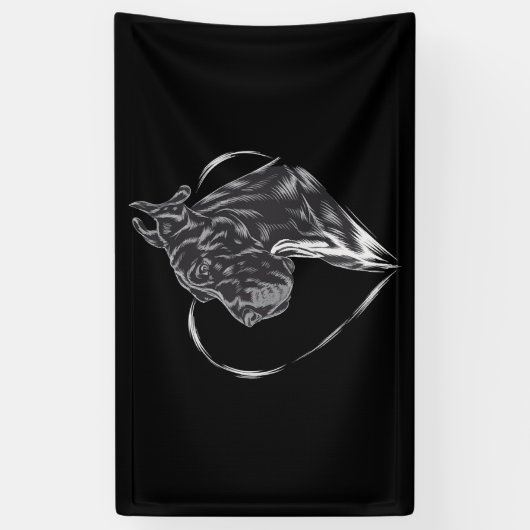 Great Dane  横断幕 (縦)