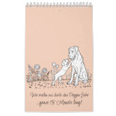 Great Dane 18-Month Coloring Personalized カレンダー (カバー)