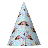 Great Dane Birthday Party Hat Blue パーティーハット (裏面)