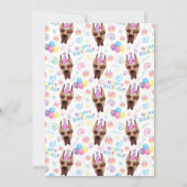 Great Dane Birthday Party Invitation White 招待状 (裏面)