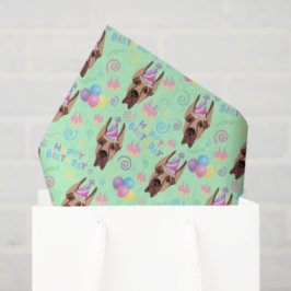 Great Dane Birthday Tissue Paper in Green 薄葉紙