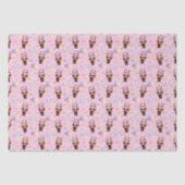 Great Dane Birthday Tissue Paper in Pink 薄葉紙 (正面)