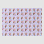 Great Dane Birthday Tissue Paper in Purple 薄葉紙 (正面)