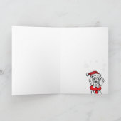 Great Dane Christmas カード (内部)