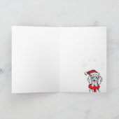 Great Dane Christmas カード (内部)