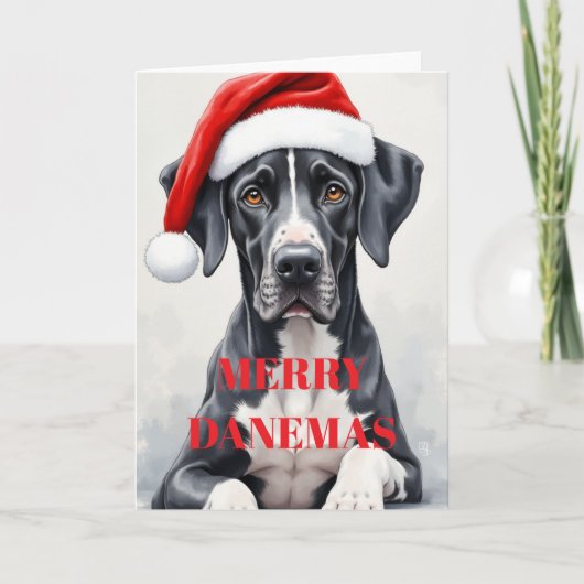 Great Dane CHRISTMAS CARD カード (正面)