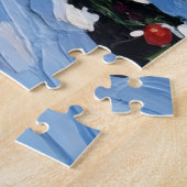 Great Dane Christmas Lighthouse Holiday ジグソーパズル (側面)