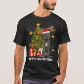 Great Dane Christmas Lights Tree Santa Xmas Pajama Tシャツ (正面)