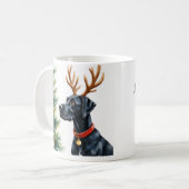 Great Dane Christmas Mug コーヒーマグカップ (正面左)