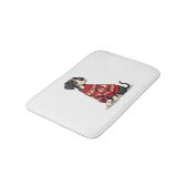 Great Dane Christmas Sweater バスマット (アングル)