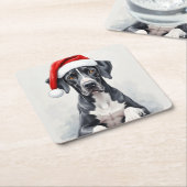 Great Dane Coaster スクエアペーパーコースター (アングル)