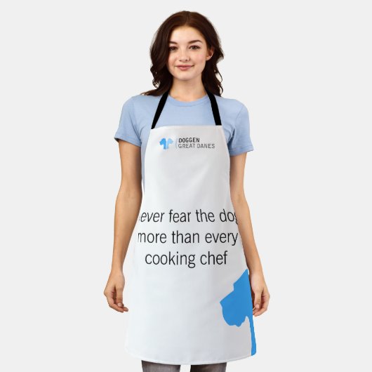 Great Dane Collections Bluemin エプロン (着用した状態)