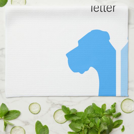 Great Dane Collections Bluemin キッチンタオル (折り畳み)