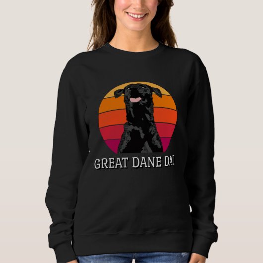 Great Dane Dad Cool Dog Great Dane スウェットシャツ (正面)