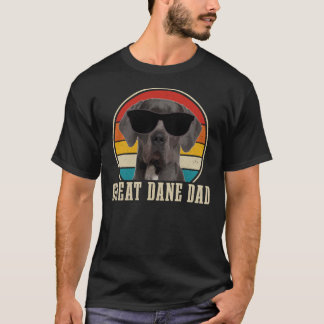 Great Dane Dad Funny Dog Sunglasses Vintage Great  Tシャツ