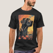 Great Dane Dog Aesthetic Japanese Ukiyo e 3 Tシャツ (正面)