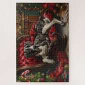Great Dane Dog Christmas Festive ジグソーパズル (縦)