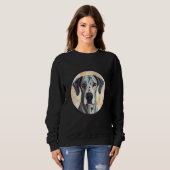 Great Dane Dog Cute Dog Breed Dog Motif スウェットシャツ (正面フル)