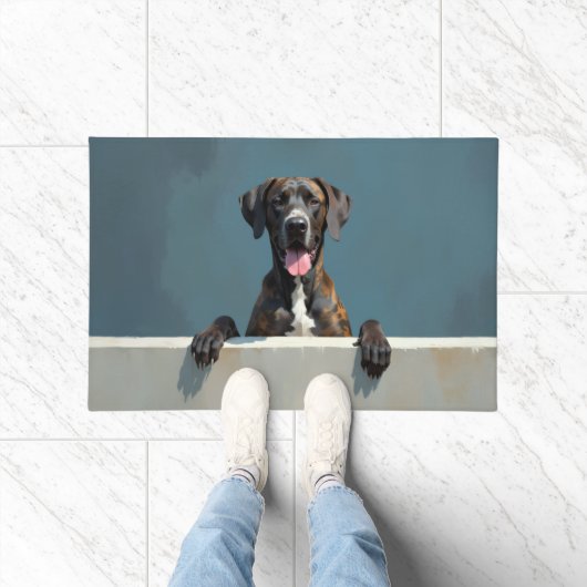 Great Dane Dog Doormat Art ドアマット (室内)