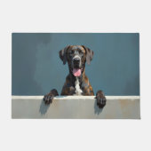 Great Dane Dog Doormat Art ドアマット (正面)