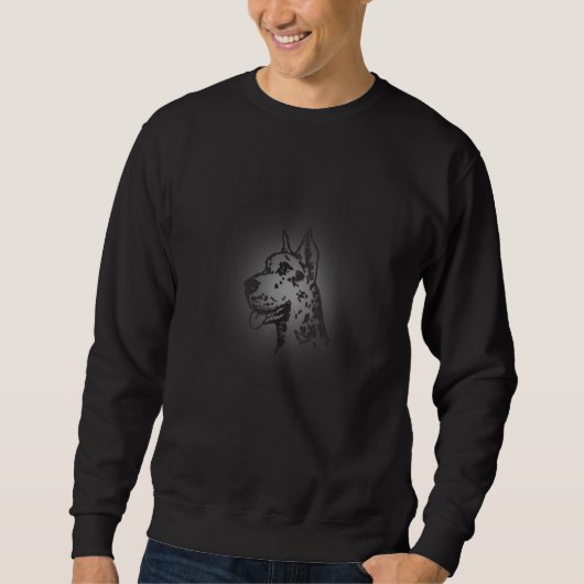 Great Dane dog   for men women スウェットシャツ (正面)