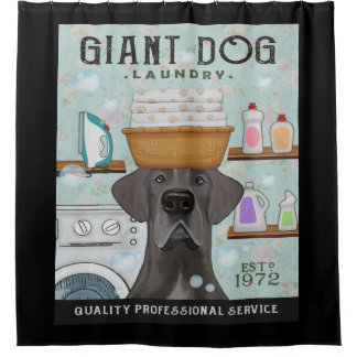 Great Dane Dog Laundry Company シャワーカーテン