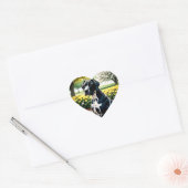 Great Dane Dog Portrait  ハートシール (封筒)